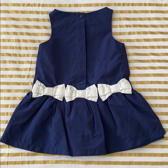 JANIE AND JACK BLUE DRESS WITH RIBBONS - Picture 3 of 4